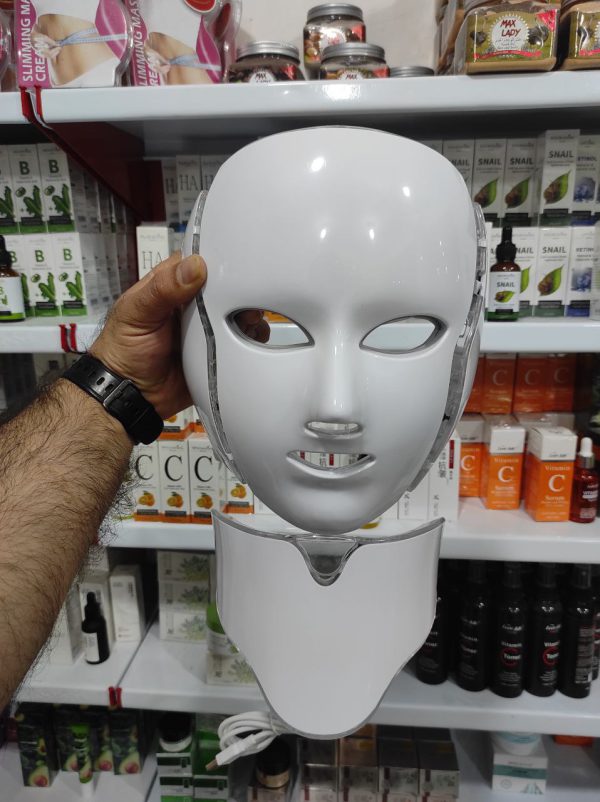 ماسک ال ای دی نقابی نور درمانی صورت و گردن